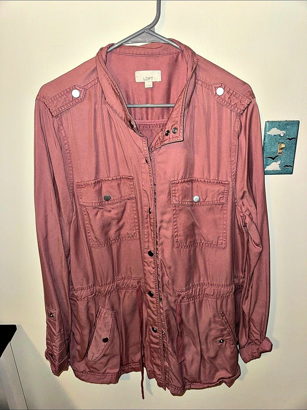 LOFT Women's Utility Jacket in Pink